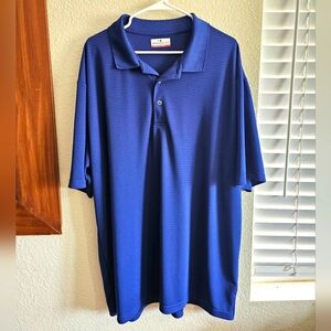Grand Slam Performance Polo Shirt Men's Big & Tall Size 2XLT Golf Navy Blue
